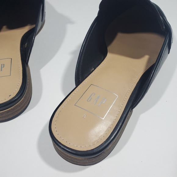 $10 SHOE SALE! GAP Black slip on mules size 8 - Picture 5 of 6